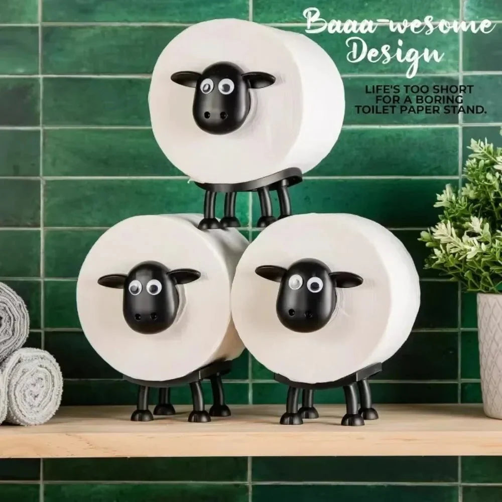 WOOLORA – ADORABLE SHEEP TOILET PAPER HOLDER FOR PLAYFUL BATHROOMS