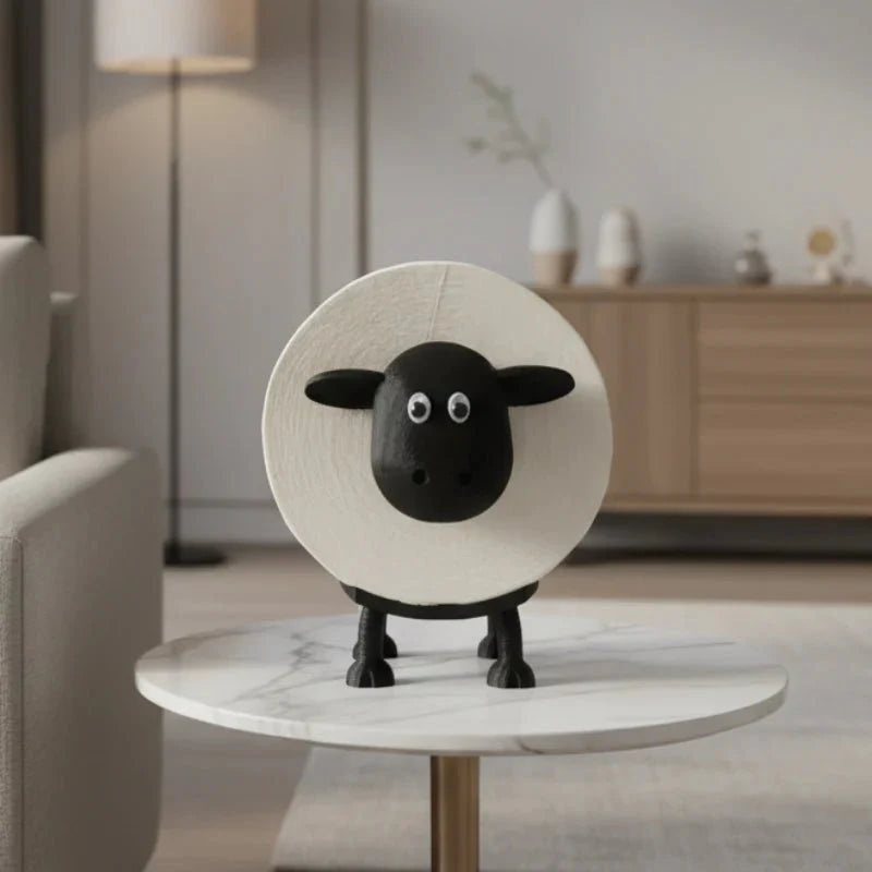 WOOLORA – ADORABLE SHEEP TOILET PAPER HOLDER FOR PLAYFUL BATHROOMS