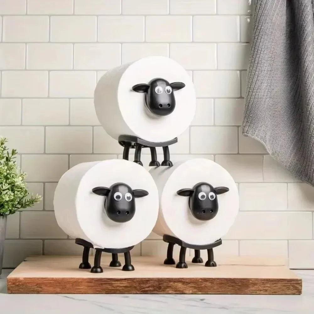 WOOLORA – ADORABLE SHEEP TOILET PAPER HOLDER FOR PLAYFUL BATHROOMS