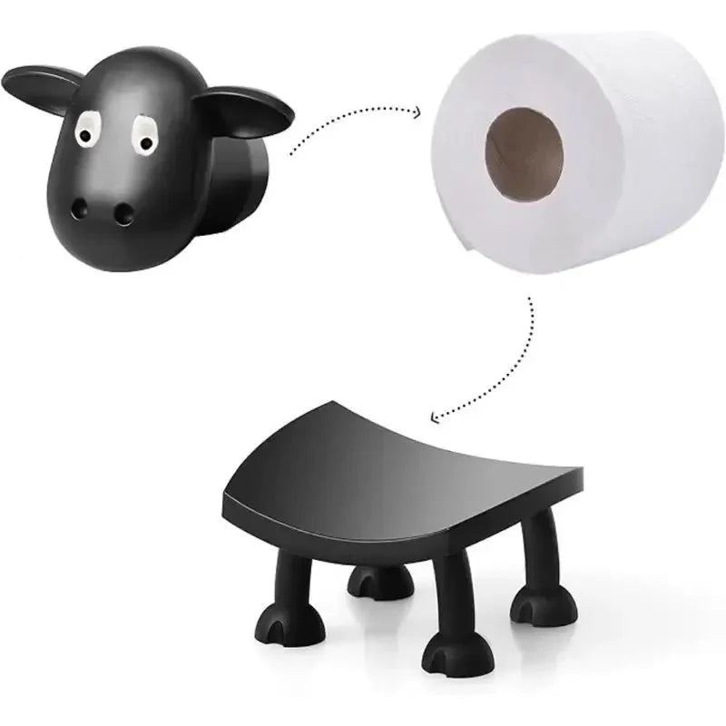 WOOLORA – ADORABLE SHEEP TOILET PAPER HOLDER FOR PLAYFUL BATHROOMS