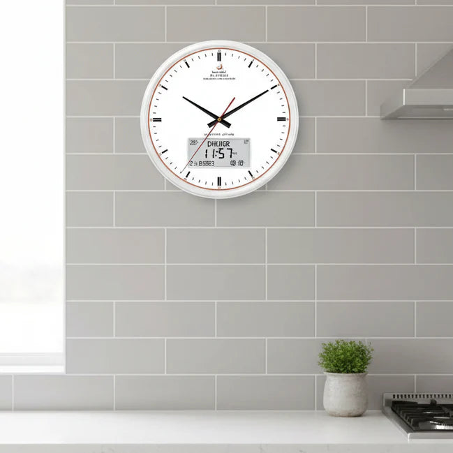 Zamora Time Prayer Clock – Automatic Global Prayer Times with Azan Alarm and Elegant Design