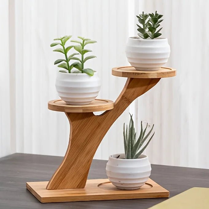 ZENRACK – Compact 2-Tier Bamboo Shelf for Home and Office Organization